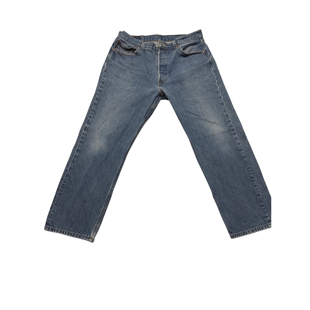 Levi's 501 Original Straight Fit Jeans Men's 36x30 Blue Denim Button Fly